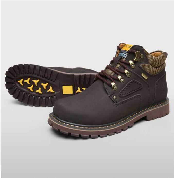 Autumn and Winter Martin Boots Men Lace Up Leather Tooling Shoes