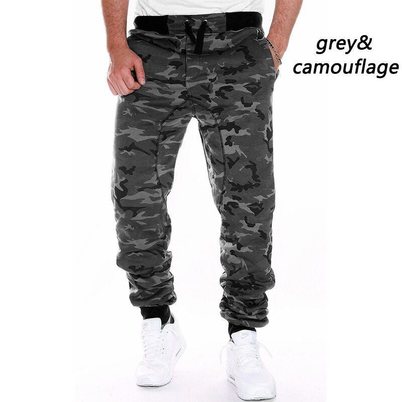 Camouflage Pants Men Hip Hop Casual Pants Loose Trousers Fashion Urban Mid Waist Pants